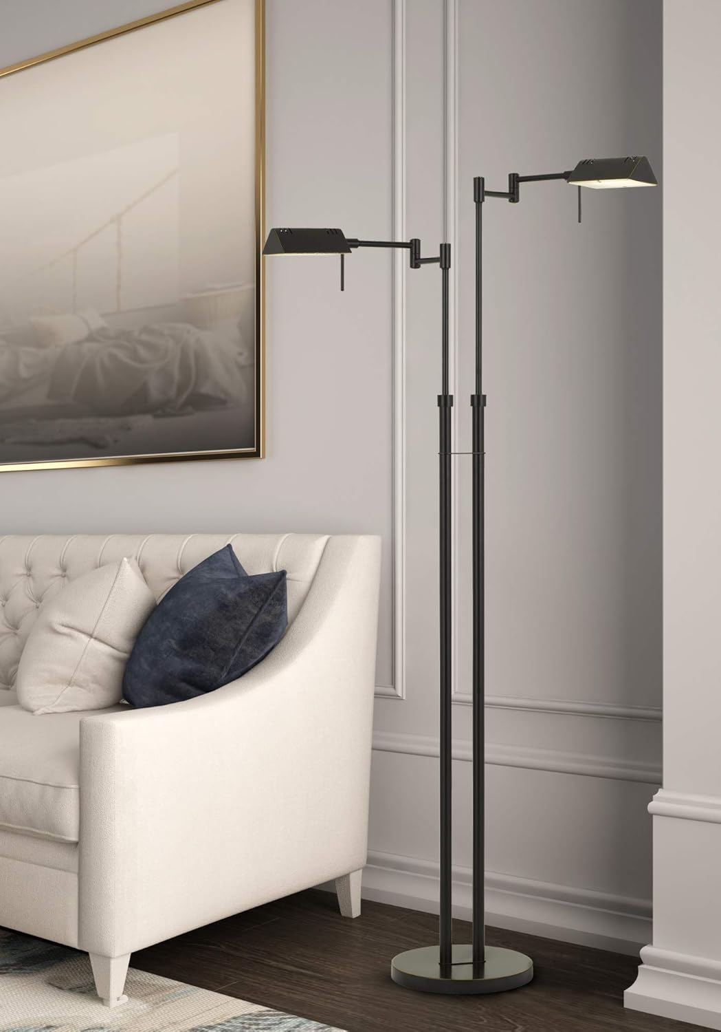 Bronze Swing Arm Floor Lamp X234