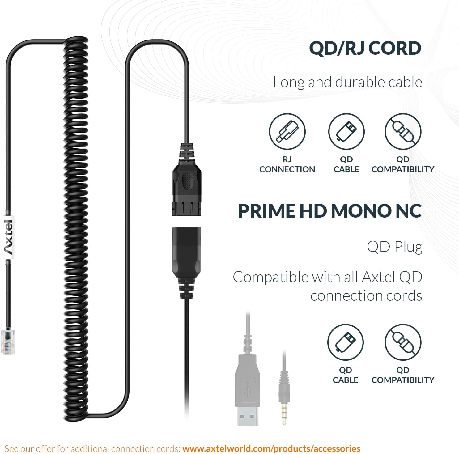 Headset Bundle with Noise Cancellation Cable Adapter Pack of 2 Y924850