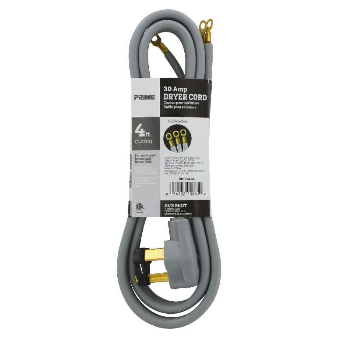 3 Pack 30 Amp 3-Wire Dryer Cord K93258