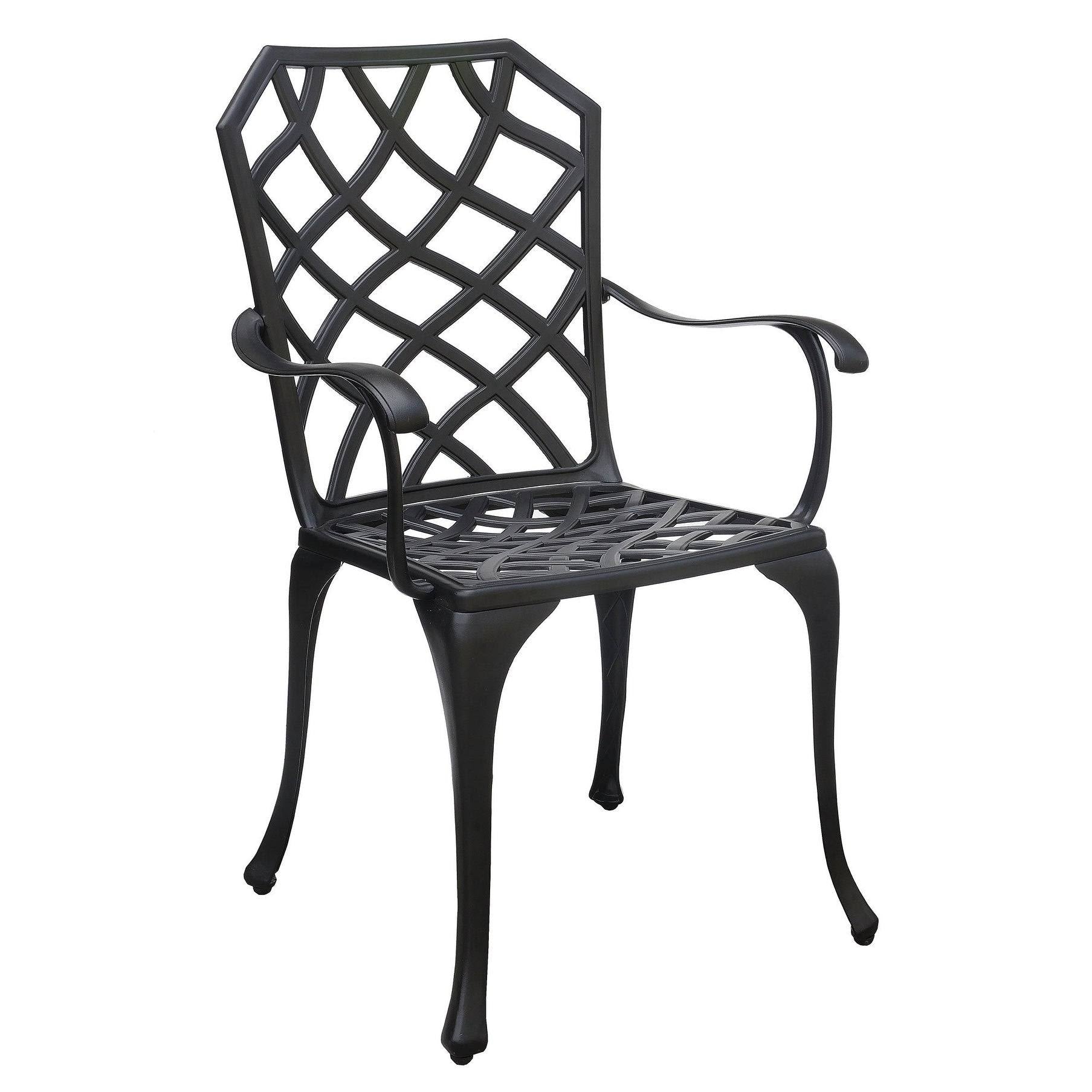 Black Table Set of 1 Table and 2 Chairs with Cabriole Legs L190196