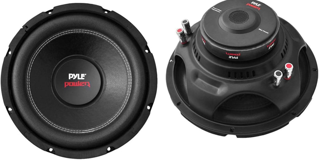 10 2000W Car Subwoofer DVC 2 Pack with Black Steel Basket and Non Press Paper Cone N6034