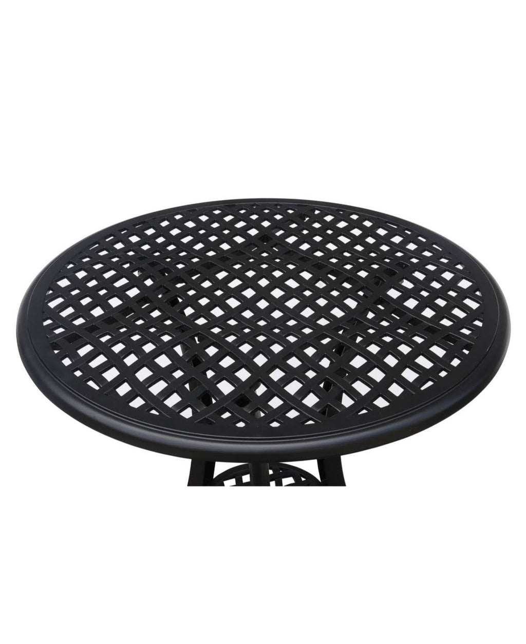 Black Table Set of 1 Table and 2 Chairs with Cabriole Legs L190196