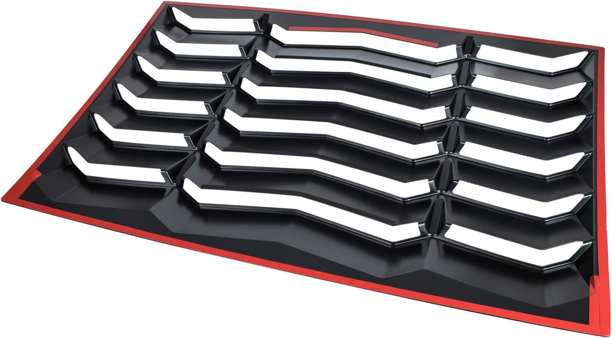 Rear Window Louvers Sun Shade Cover Matte Black A1043