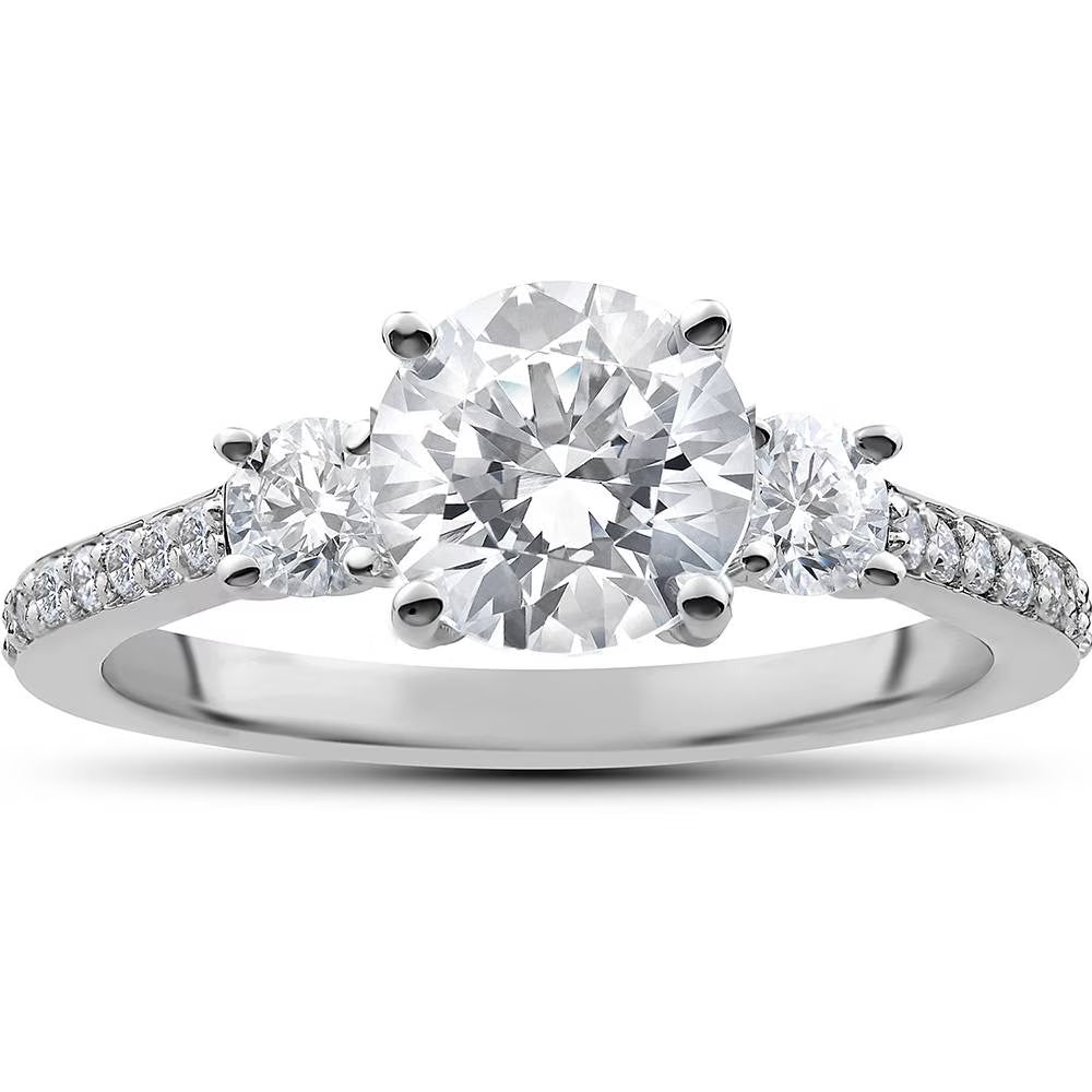 1 1/2 ct Round Diamond Engagement Ring Setting V611407