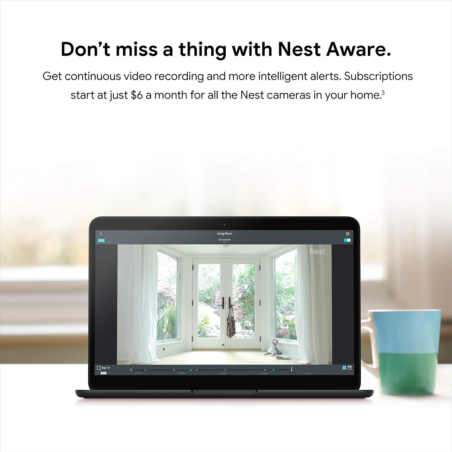 Google Nest Cam Indoor 3 Pack Wired Indoor Camera with Night Vision P677