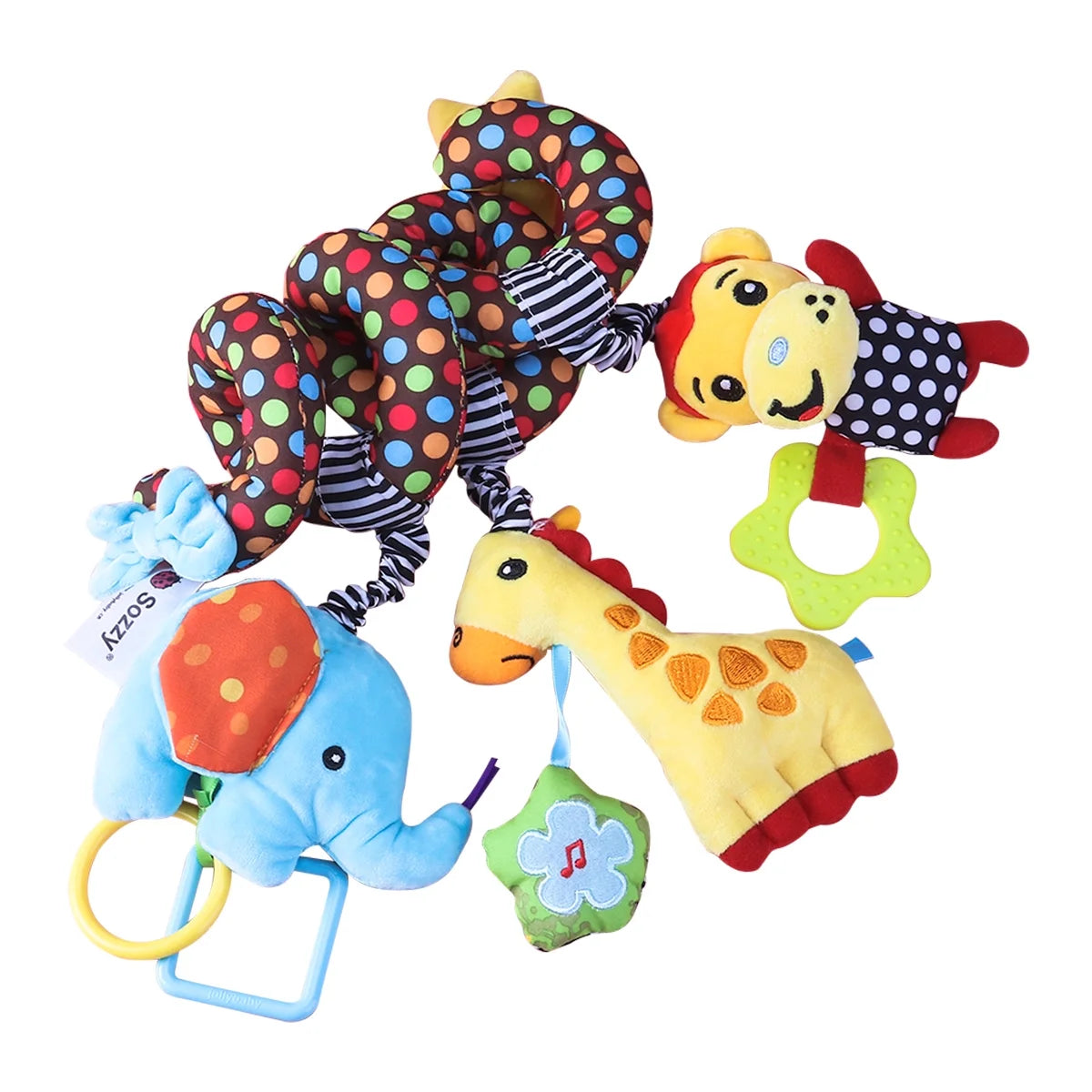 Infant Baby Activity Spiral Plush Toys Q36238
