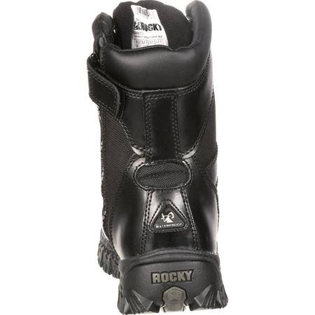 Black 8 inch Alpha Force Work Boots D405