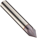 Carbide Chamfering Mill, TiAlN Coated, 4 Flutes, 60 Degree, 5/8x22 Cut, 3/4x22 B345378