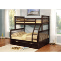 Convertible Twin Over Full Bunk Bed with Trundle B1868