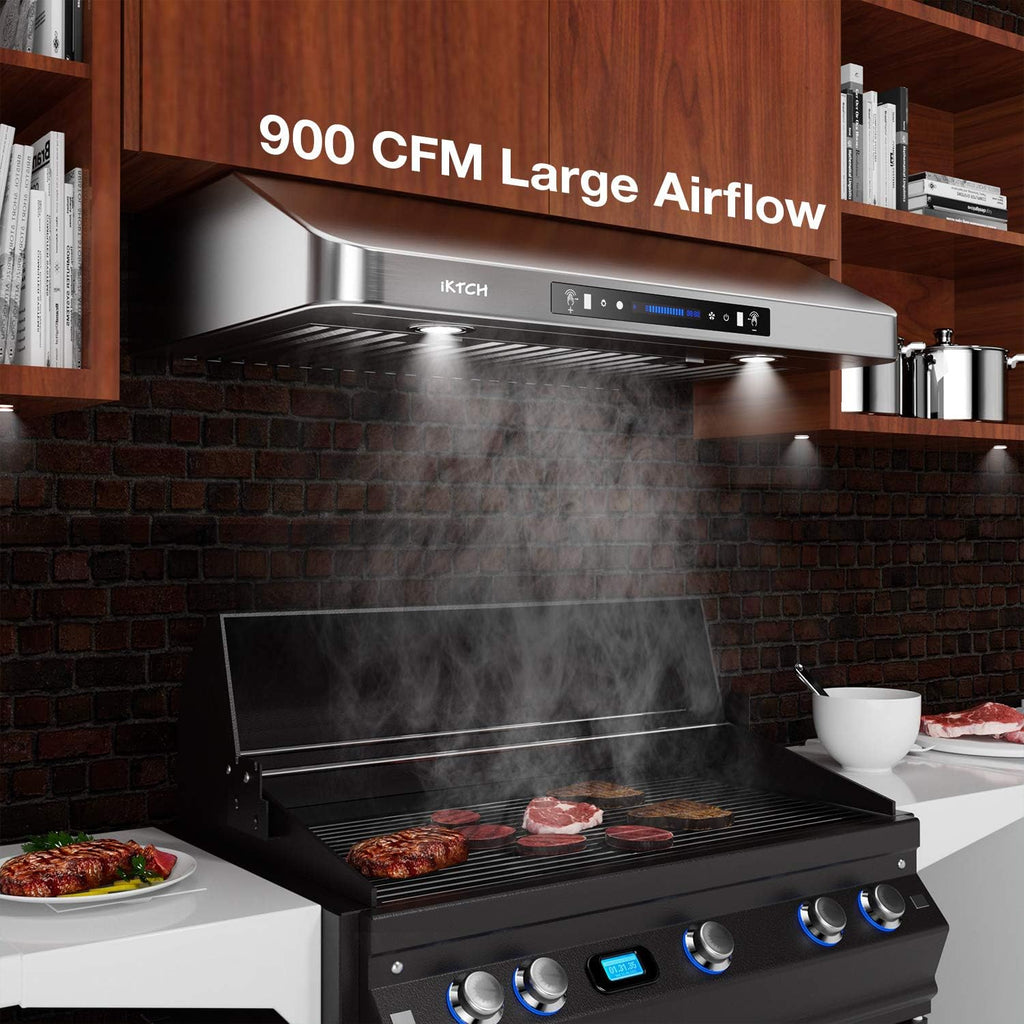 36 Inch Under Cabinet Range Hood with 900-CFM Stainless Steel A9897