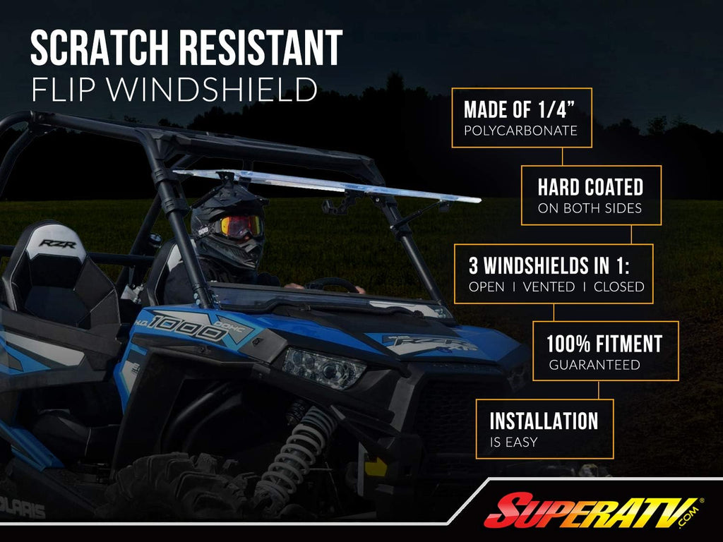 3-in-1 Flip Windshield for CFMOTO ZForce 500/800 Trail / 800 EX / 1000 F1470