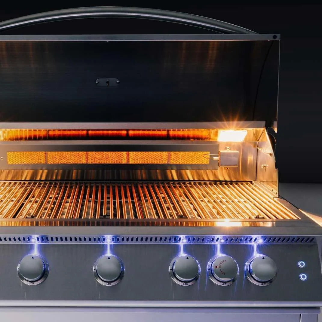 40-Inch 5-Burner Built-In Propane Gas Grill With Rear Infrared Burner D997189
