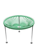 Seafoam Side Table with Chrome Frame E704