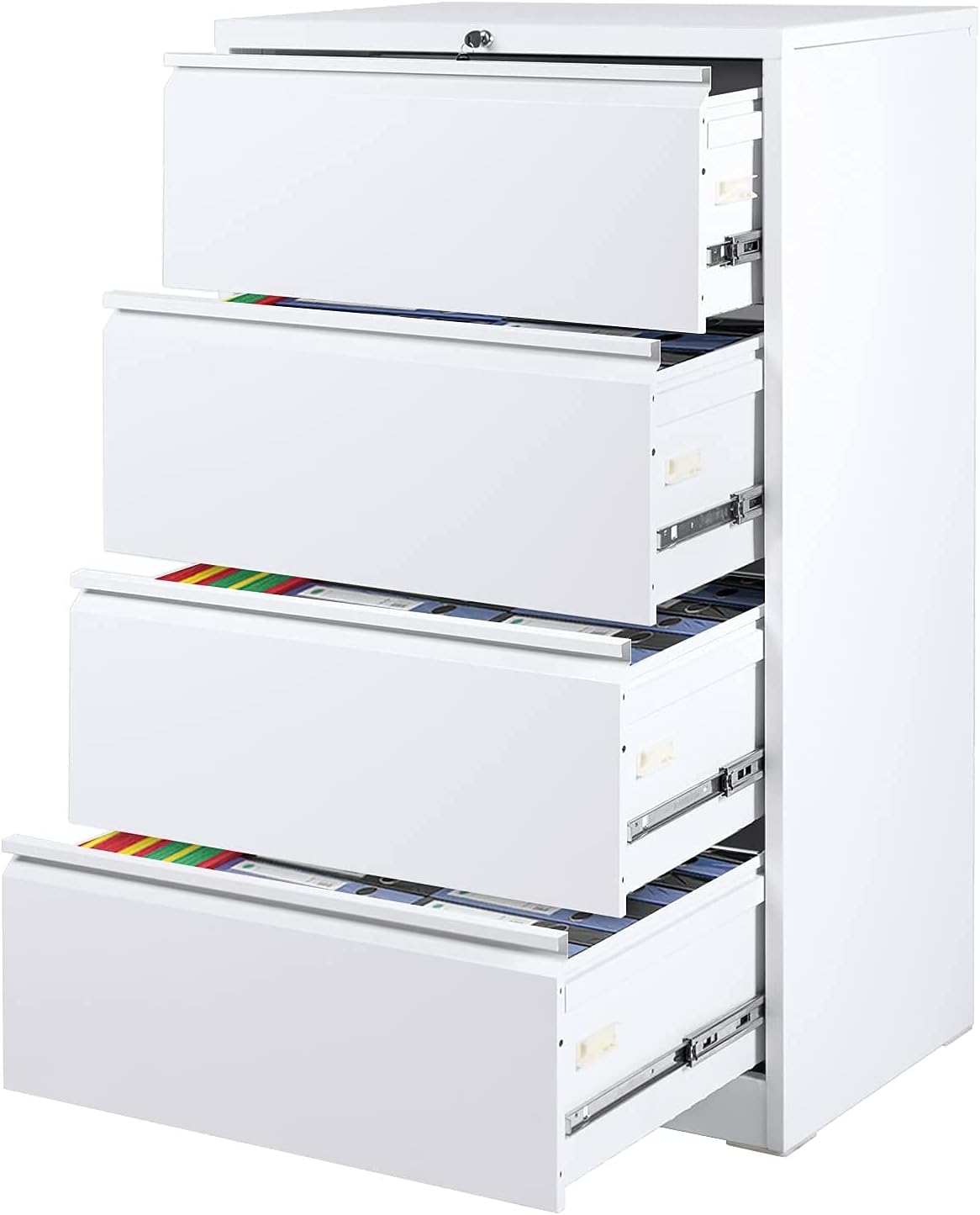 3 Drawer Locking Metal File Cabinet on Wheels K50494
