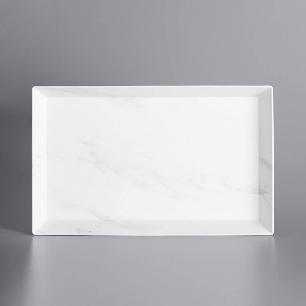 White Marble Melamine Platter N315