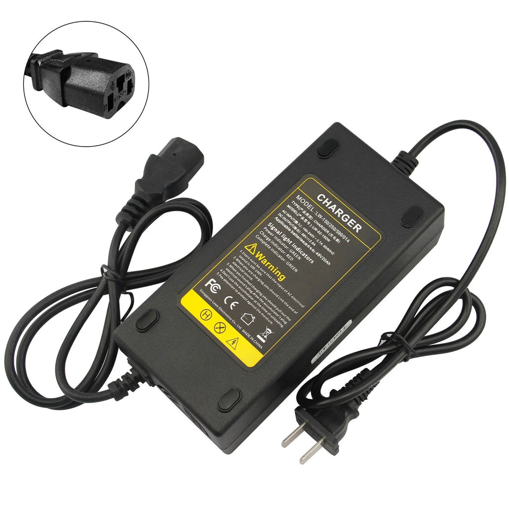 150W 59V 2.5A Charger For 48V Lead Acid Battery Electric Scooter Motorcycle Bicycle E945
