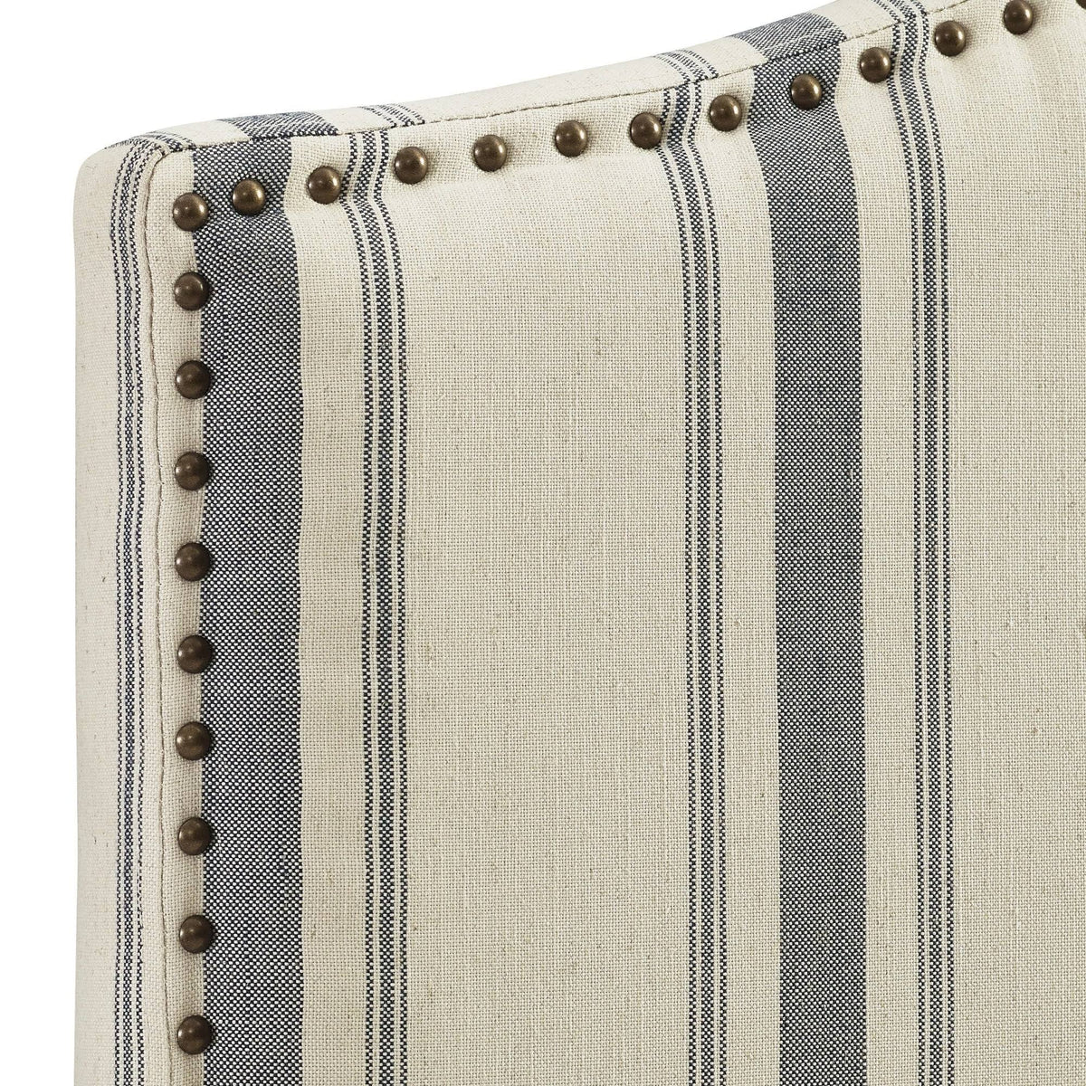 Gray Upholstered Camelback Full Queen Panel Headboard W902546