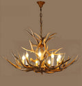 Antler Chandelier 8 Light Rustic Resin Deer Horn Pendant Light D492