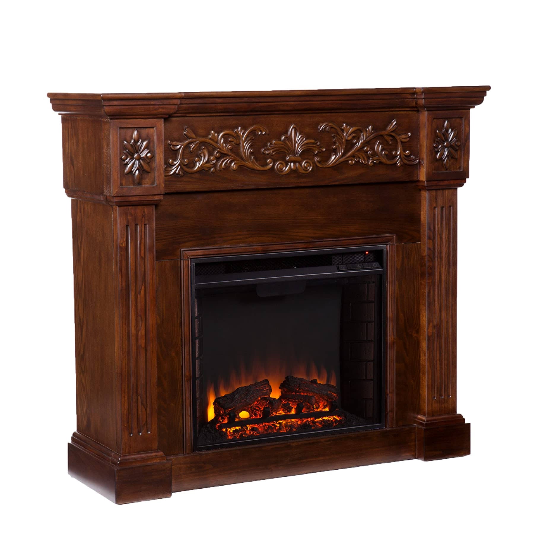 Carved Electric Fireplace T1930