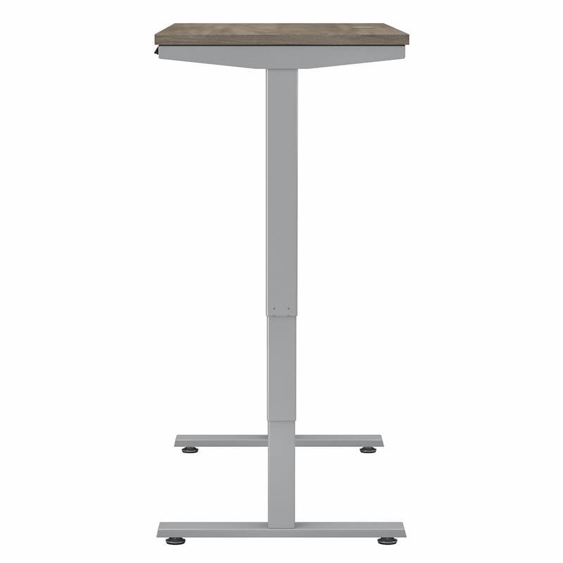 Electric Height Adjustable Standing Desk in Modern Hickory Y35664