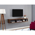 60x22 Wall Mounted Media Console in Brown I412