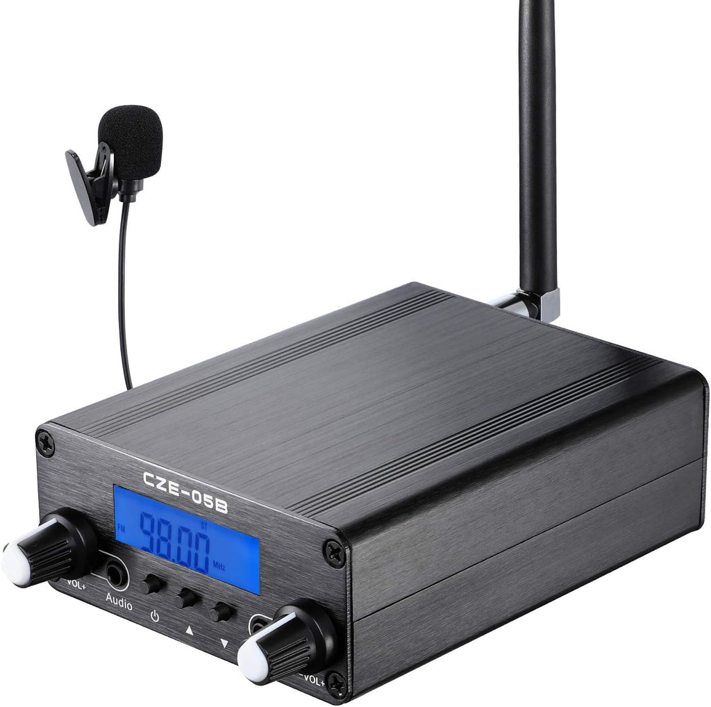 FM Broadcast Transmitter 76~108MHz with Microphone and Antenna W93542
