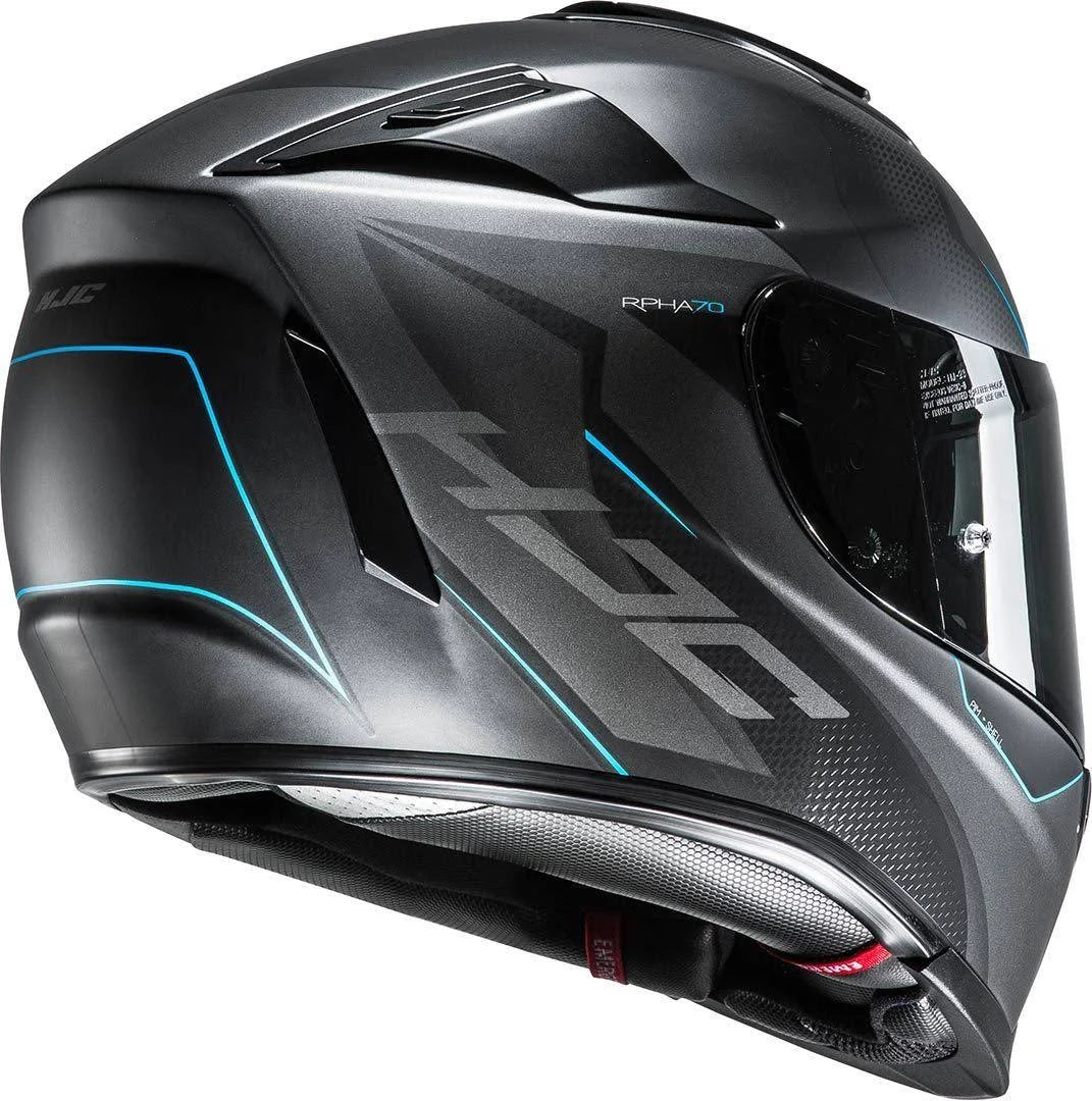 Black-Blue Helmet Size S T496