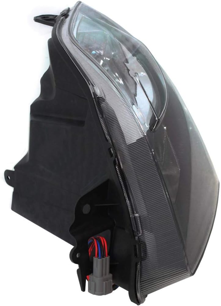 Headlight Assembly Driver Side with Bulbs Black Housing X1084