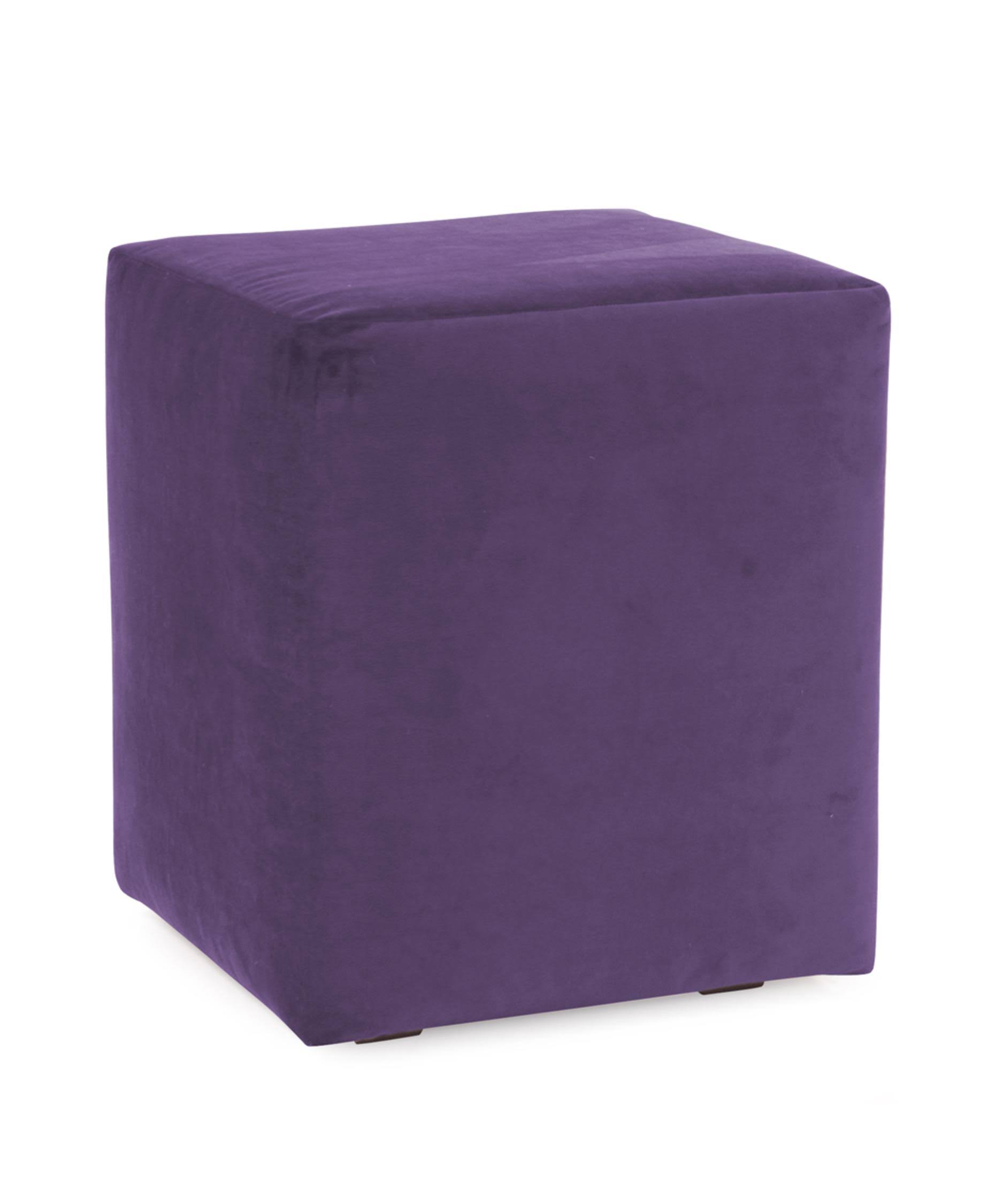 Eggplant Cube Ottoman O824206