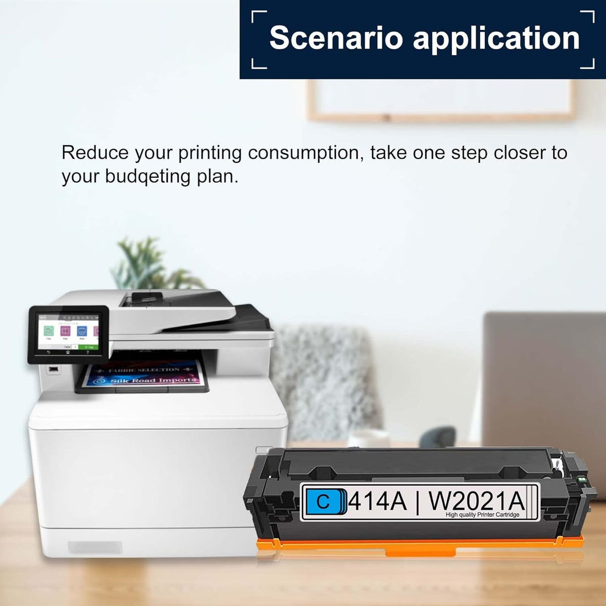 414A Compatible Toner Cartridge for HP Color Pro MFP M479fdw M454 Series Printer V3525