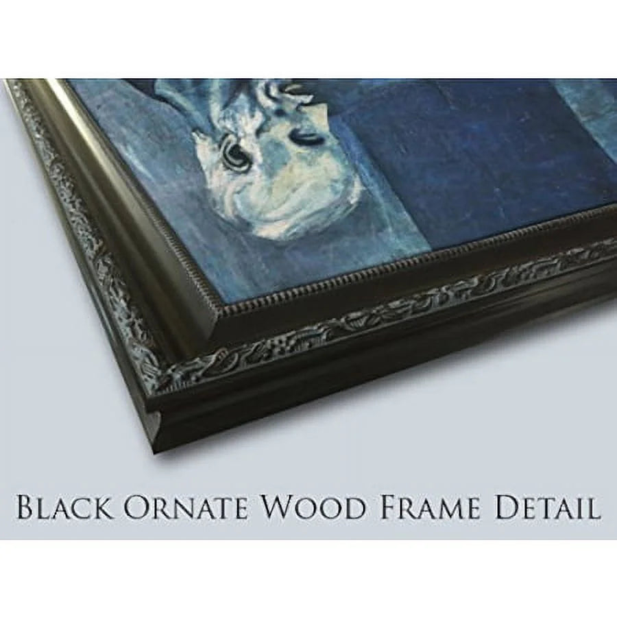 32x23 Black Ornate Wood Framed Museum Art Print N113