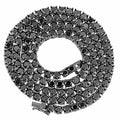 14K Black Gold Tennis Chain Necklace 24" N945477