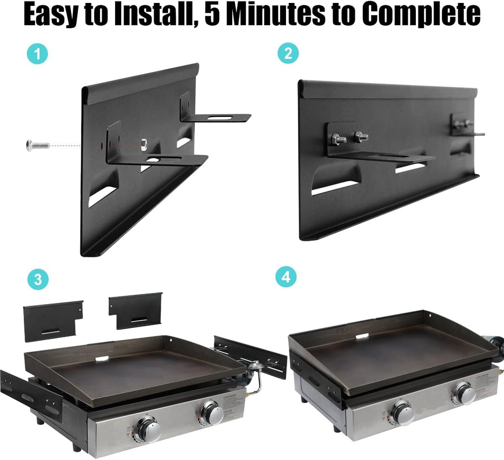 Black Wind Guard for 22" Griddle, Pack of 2 E9934