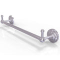 Satin Chrome 24 inch Towel Bar with Integrated Hooks Z450
