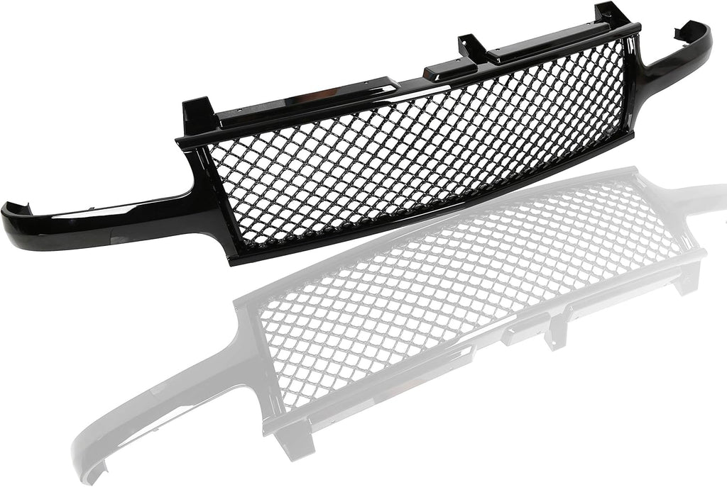 Black Mesh Front Hood Grill Cover L9711