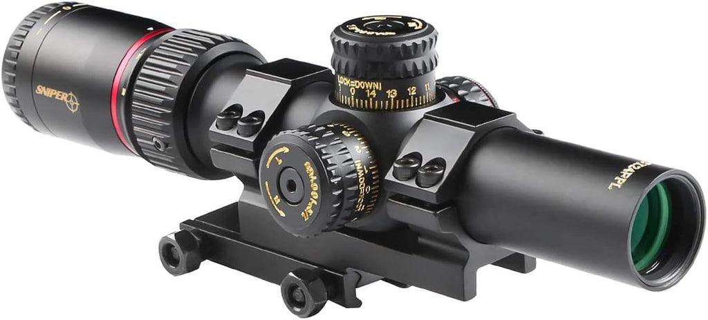 Red/Green Illuminated 30mm Tube Rifle Scope 1-5X24 First Focal Plane M833648