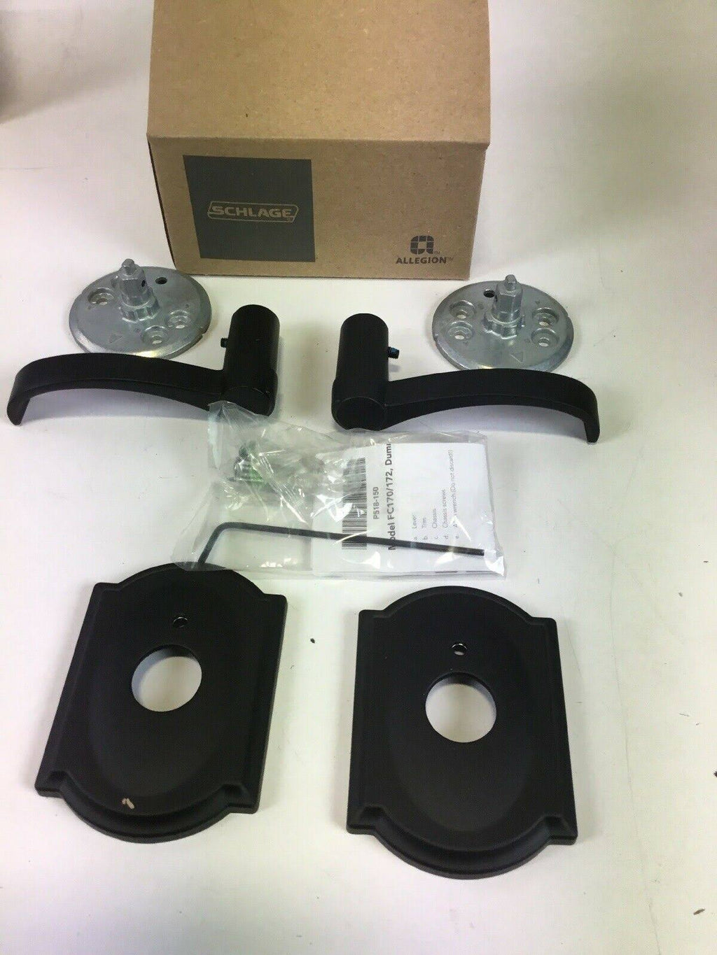 Black Non-Turning Lever with Camelot Trim W645765