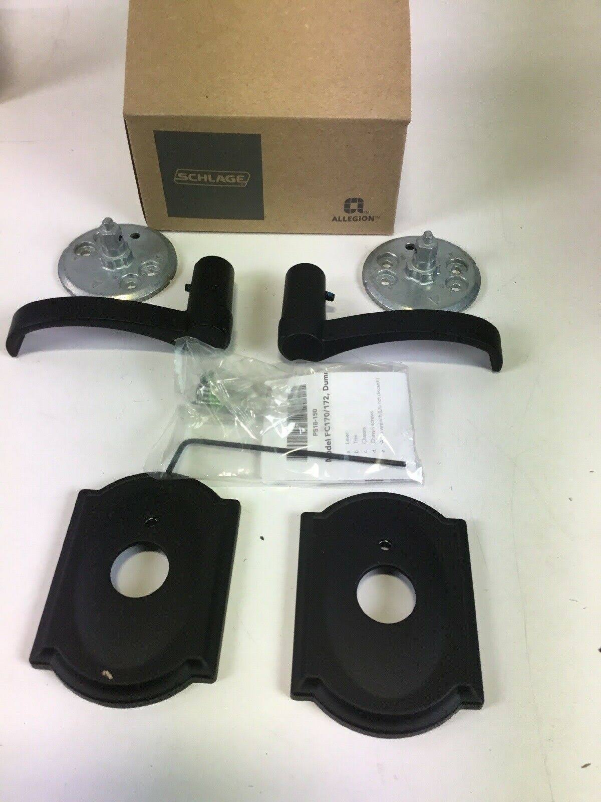 Black Non-Turning Lever with Camelot Trim W645765