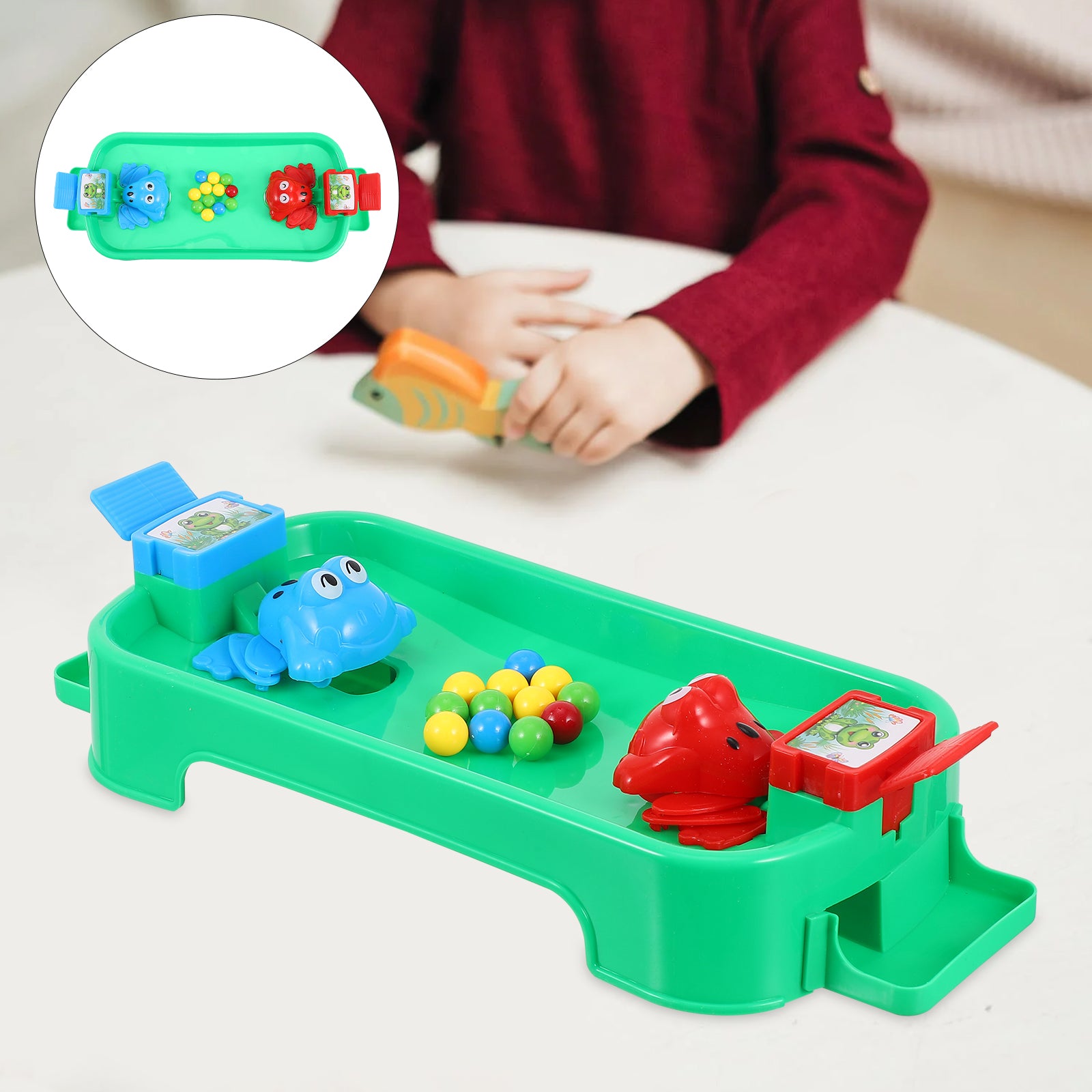 Montessori Educational Feeding Beads Frogs Game Y5536