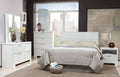White Wood Full/Queen Panel Headboard L561