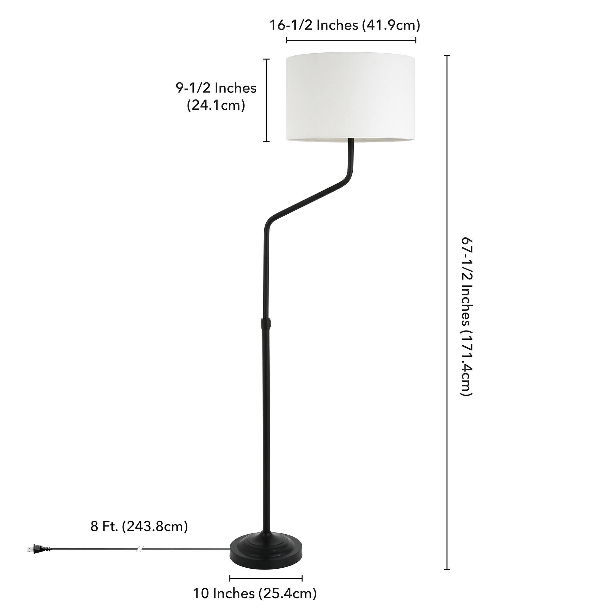 Brushed Brass Floor Lamp C2811