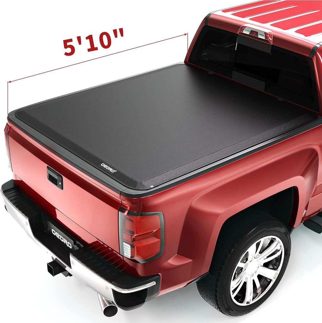 Quad Fold Tonneau Cover Soft Truck Bed Cover G9377