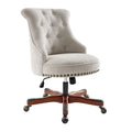 Off-White Swivel Manager's Chair with Adjustable Height F403583
