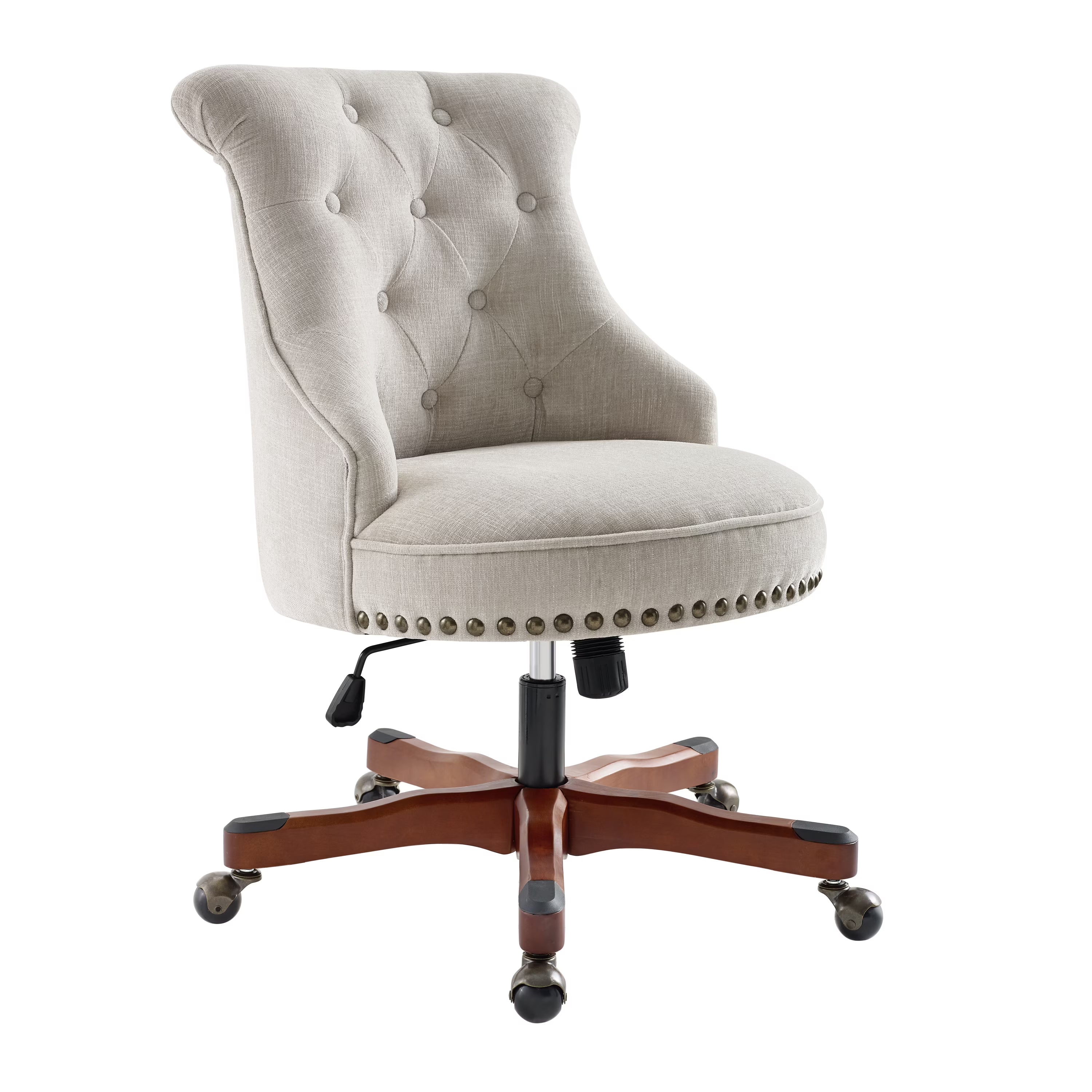Off-White Swivel Manager's Chair with Adjustable Height F403583