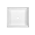 White 32 in. x 32 in. Single Threshold Center Drain Shower Base C53697