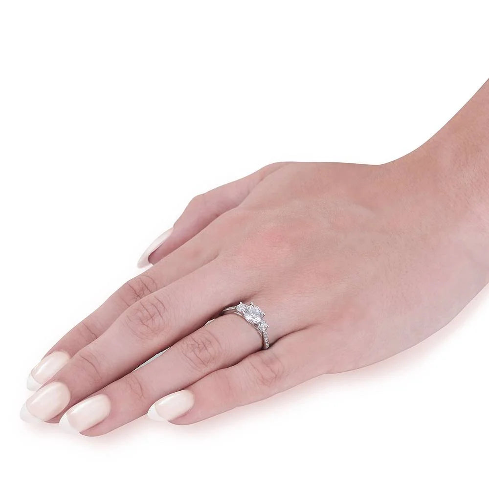 1 1/2 ct Round Diamond Engagement Ring Setting V611407