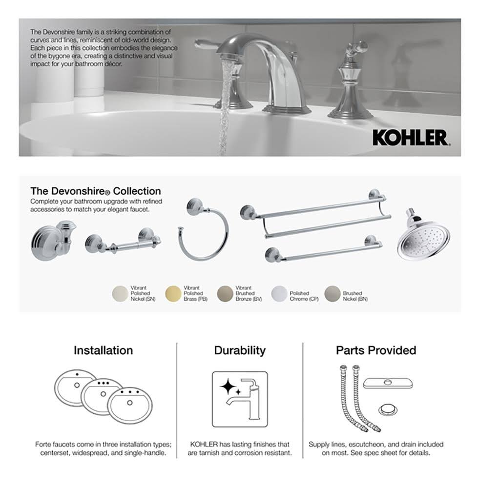 Vibrant Polished Brass Bath and Shower Trim with 2.5 GPM Showerhead N161559
