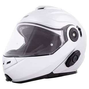 Silver Modular Bluetooth Helmet E4640