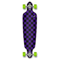 Checker Purple Drop Through Longboard Complete E342109