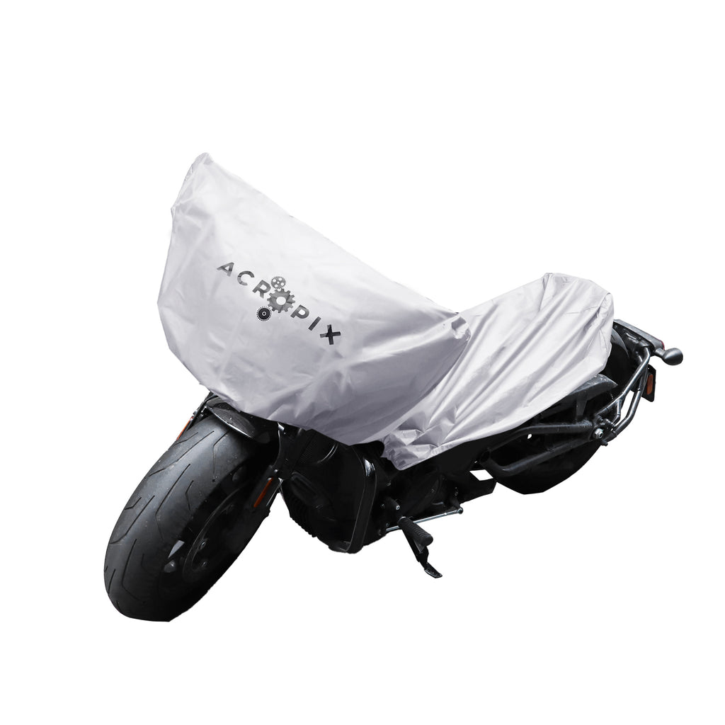 Silver Tone Universal Half Cover Motorcycle Cover M95159